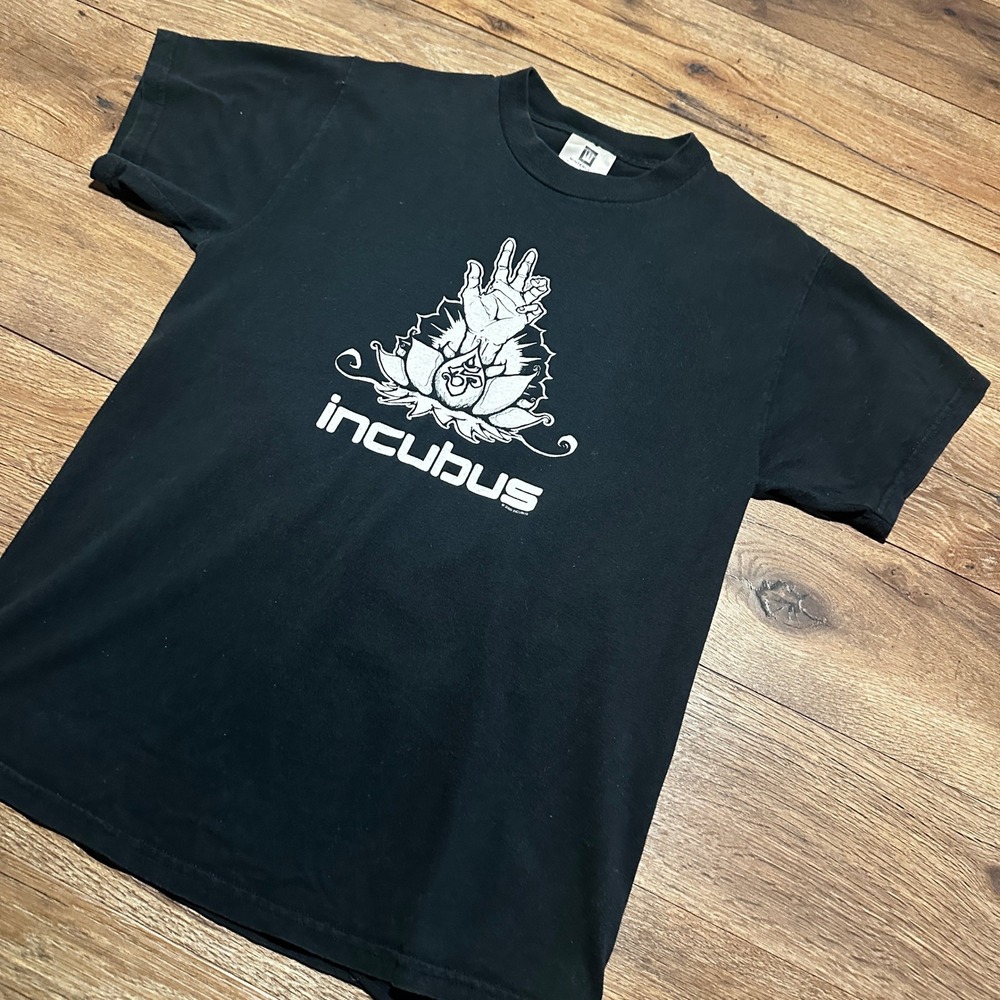 Vintage 2000 Incubus Black Graphic Band T-Shirt Mens Size M